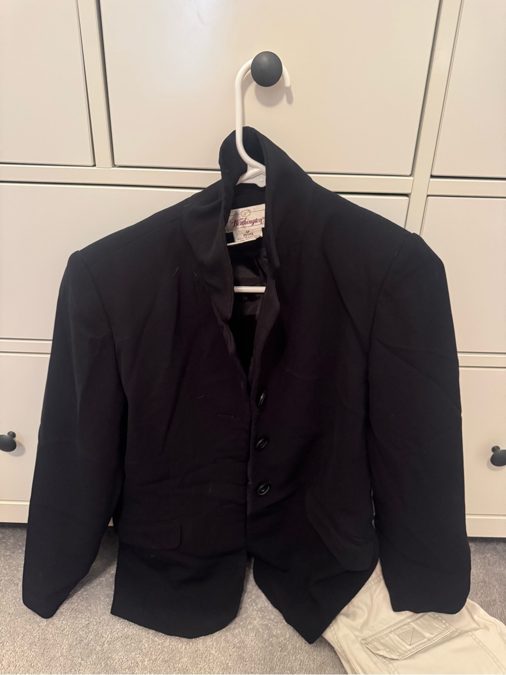Worthington Black Women's Tailored Blazer with Stand Collar